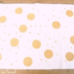 Tut Tuesday: Spotted Gold Placemat