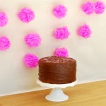DIY Pink Loofah Party Garland