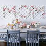 DIY // Mother’s Day Tablescape with MOM Floral Backdrop