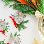 DIY \ Wine Glass Holiday Wreaths