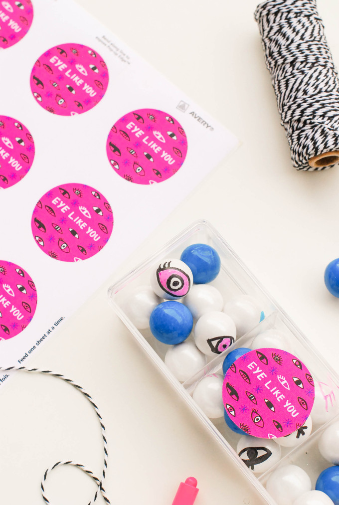 Printable Eyeball Valentines with DIY Eye Gumballs