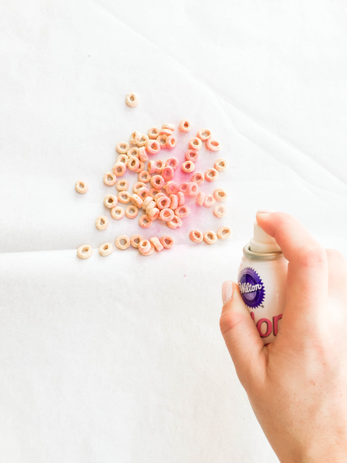 DIY Pink & Red Tinted Cheerios