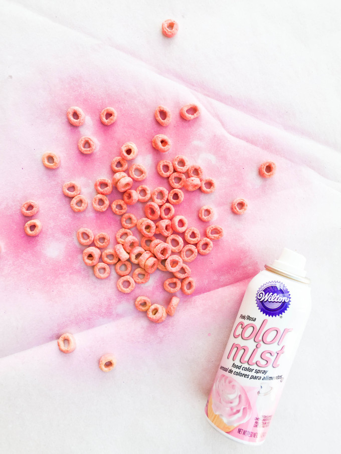 DIY Pink & Red Tinted Cheerios