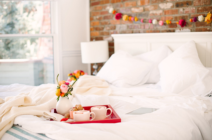 Breakfast In Bed For Valentine's Day