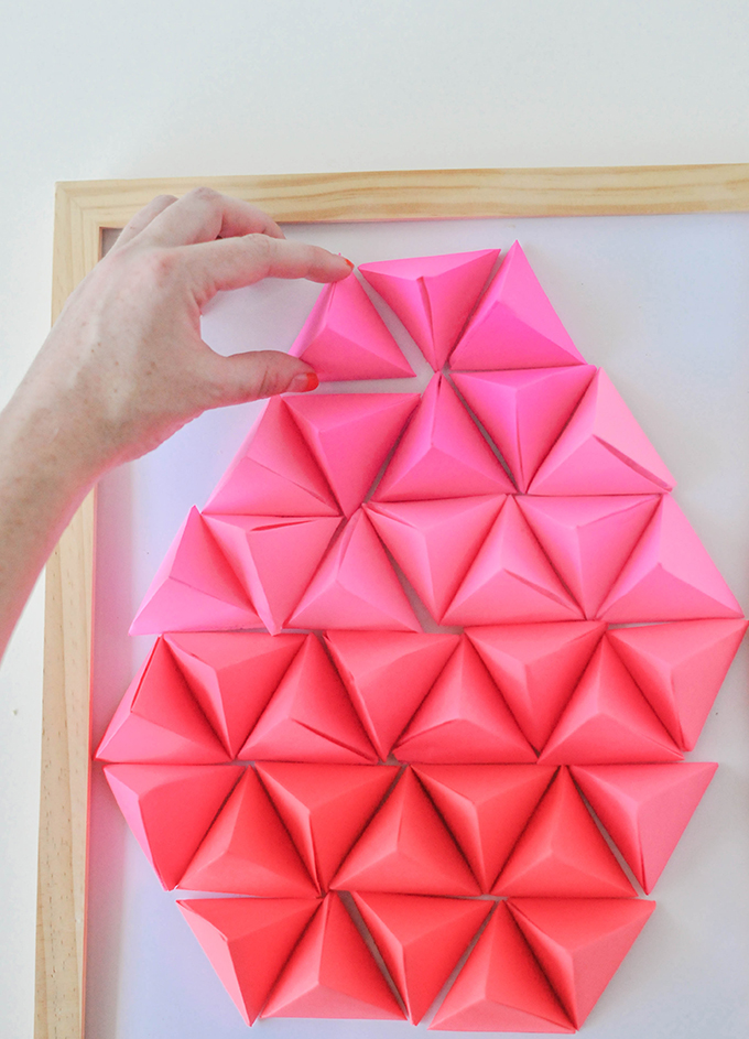 DIY Geometric Paper Easter Egg