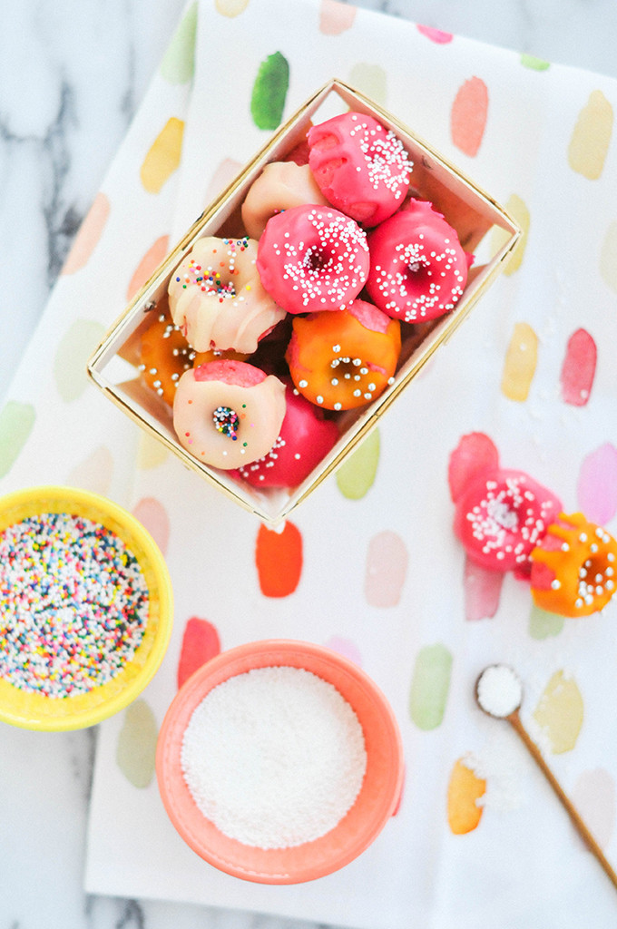 Taste It \\ Pink Strawberry Mini Donuts 