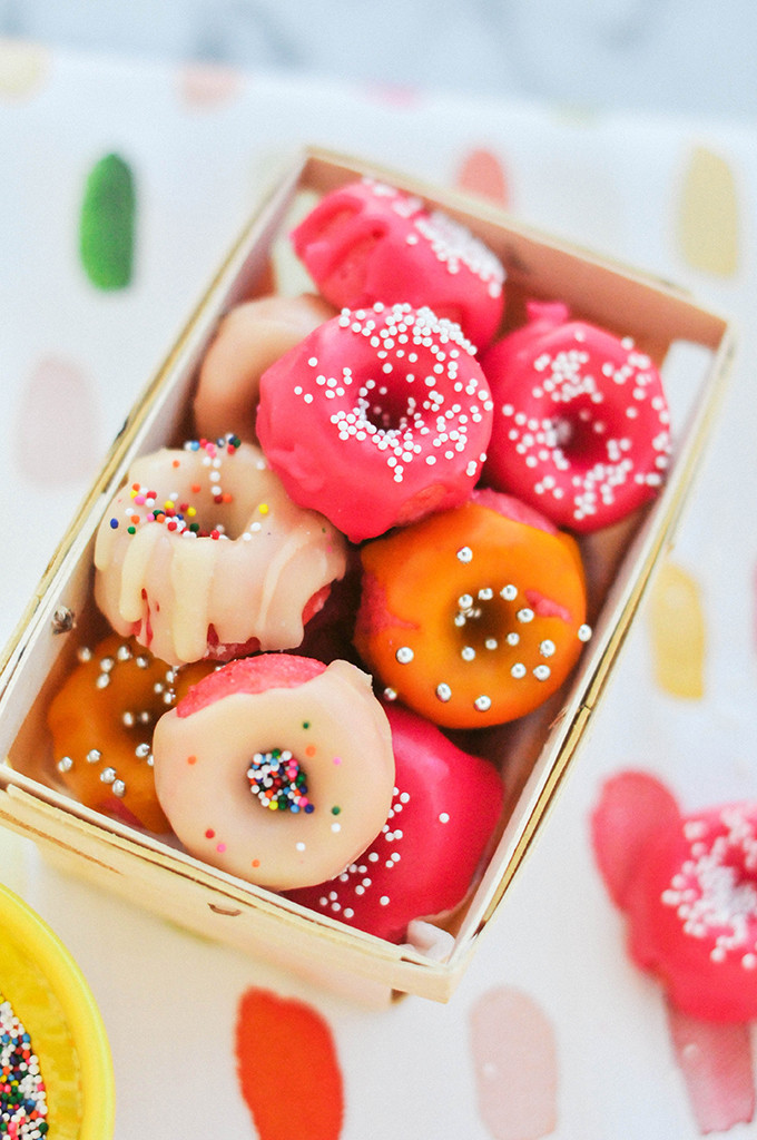 Taste It \\ Pink Strawberry Mini Donuts 