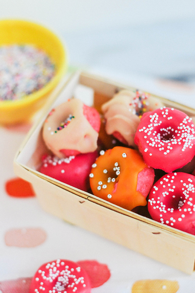 Taste It \\ Pink Strawberry Mini Donuts 