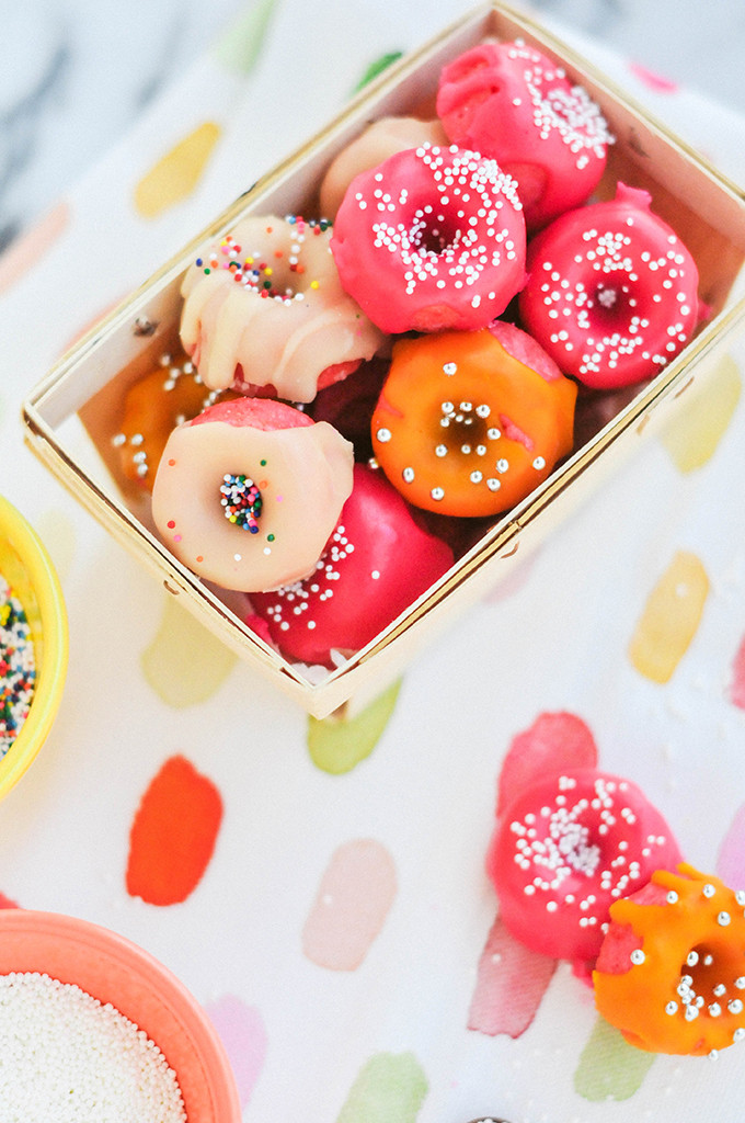 Taste It \\ Pink Strawberry Mini Donuts 