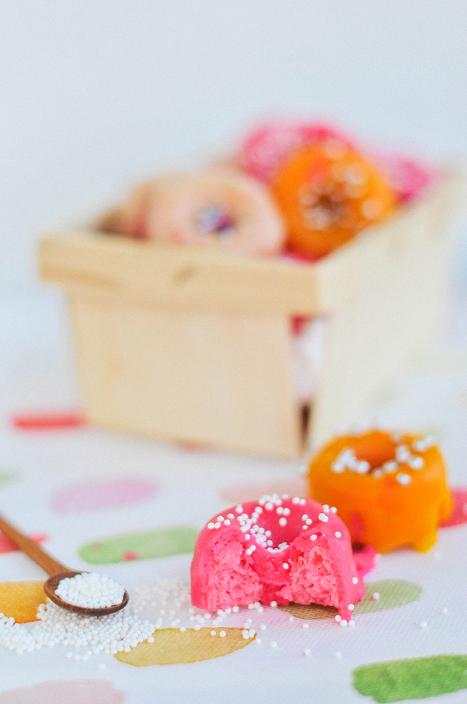 Taste It \\ Pink Strawberry Mini Donuts 