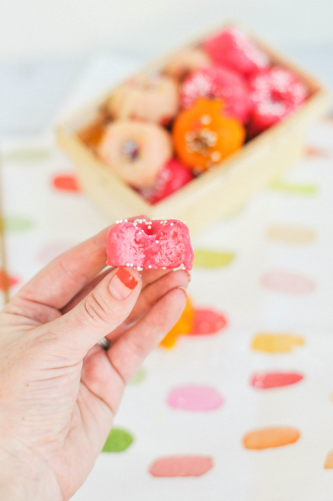 Taste It \\ Pink Strawberry Mini Donuts 