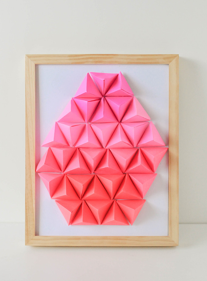 DIY Geometric Paper Easter Egg