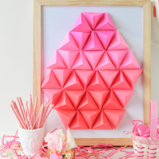 DIY Geometric Paper Easter Egg