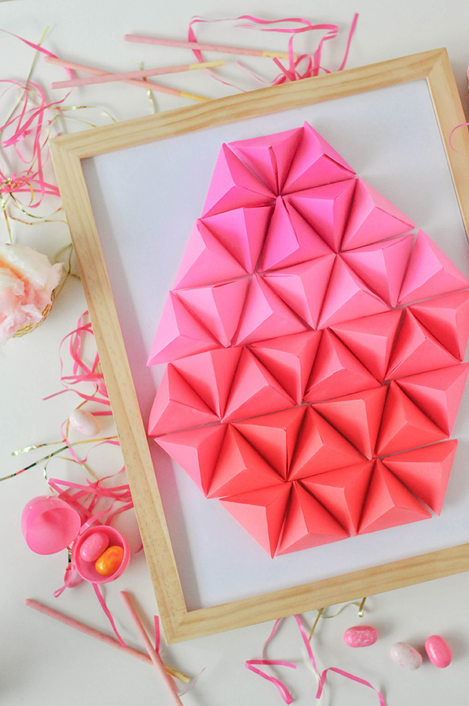 DIY Paper Geometric Easter Egg