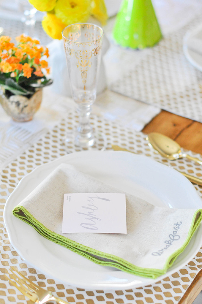 DIY Paint Chip Place Cards For Easter