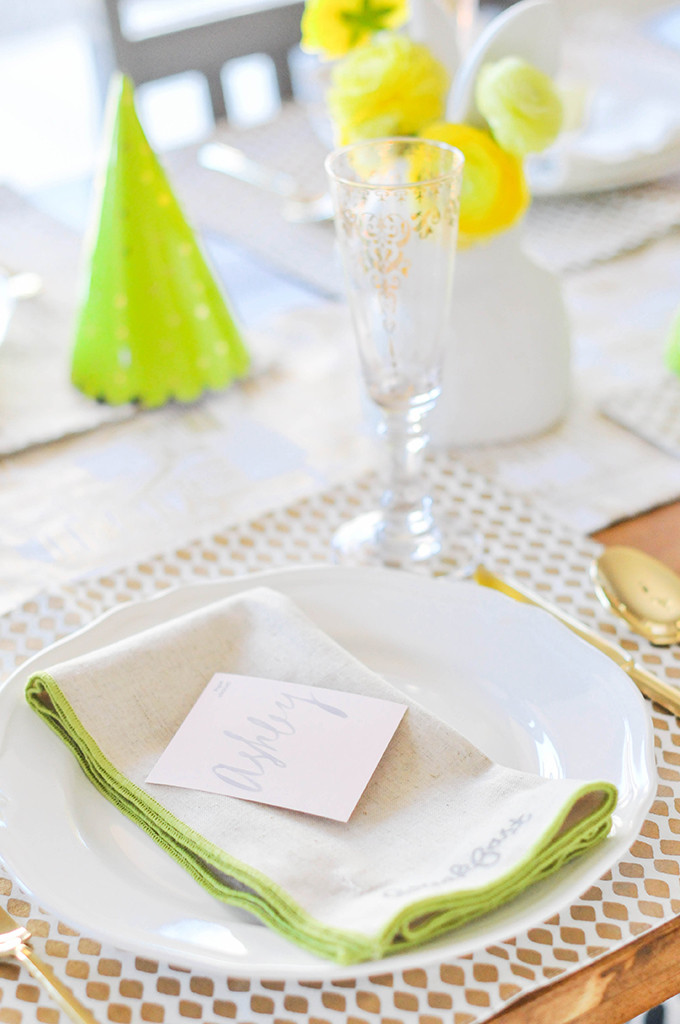 DIY Paint Chip Place Cards For Easter