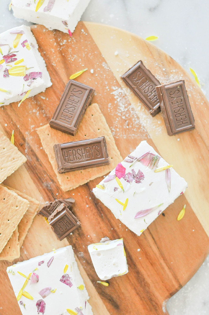 Floral Marshmallow S'mores