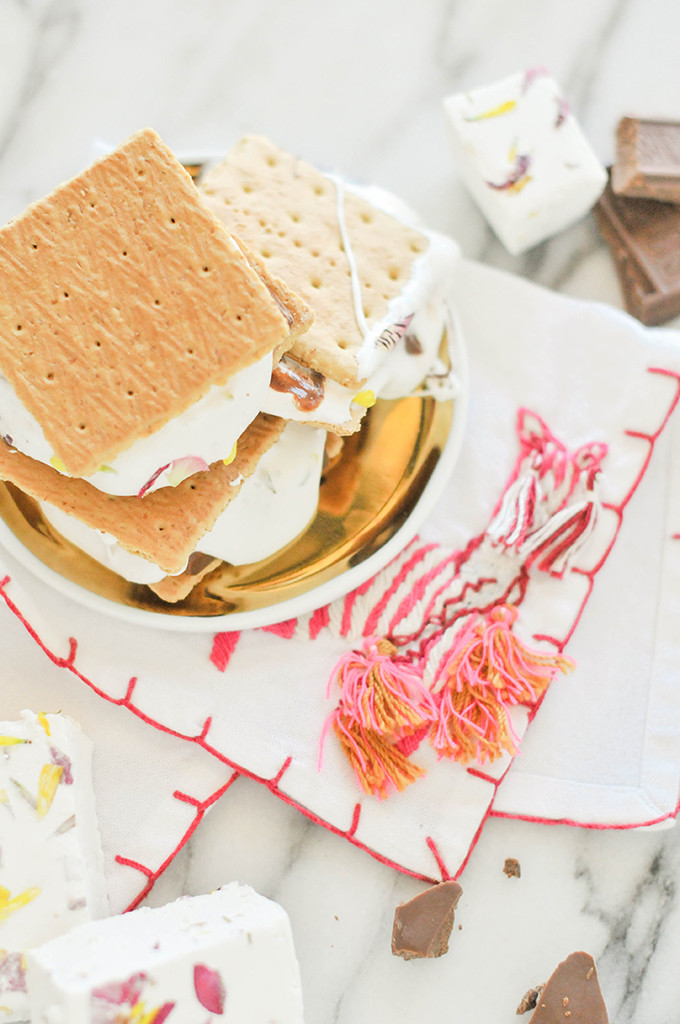 Floral Marshmallow S'mores