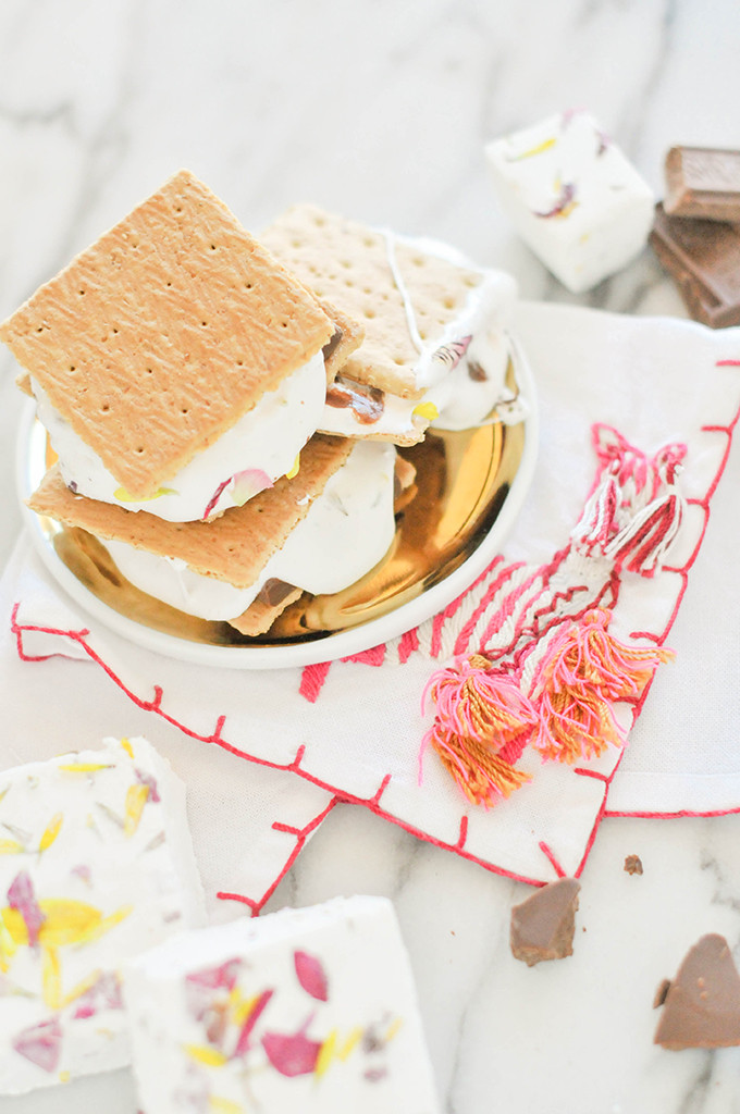 Floral Marshmallow S'mores