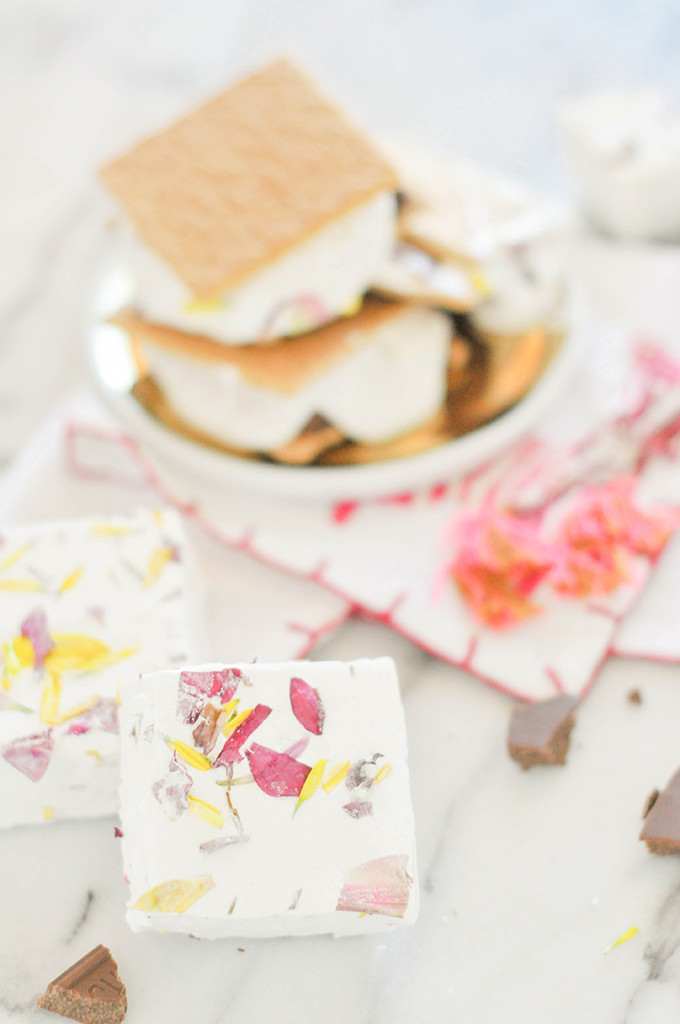 Floral Marshmallow S'mores