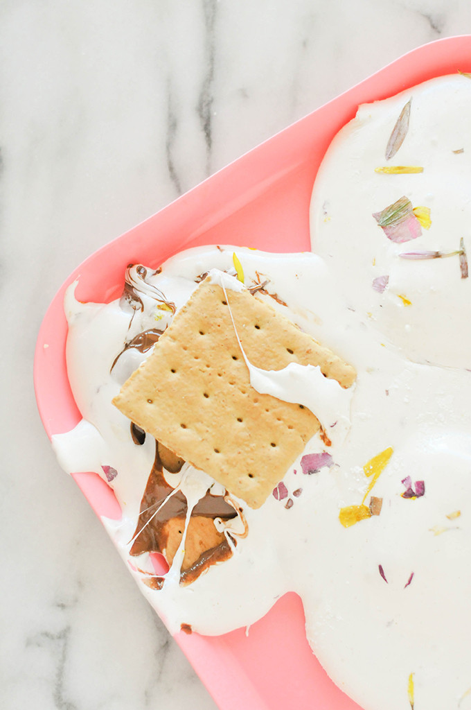 Floral Marshmallow S'mores