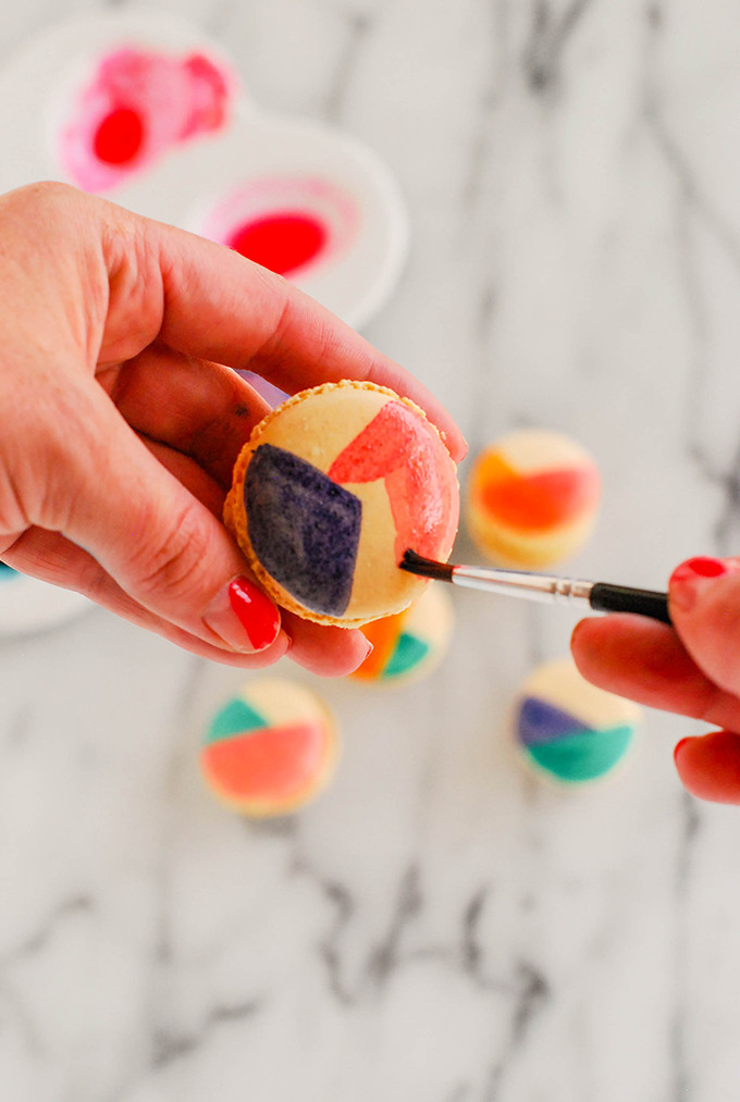 DIY Colorblocked Macarons For Mother's Day 