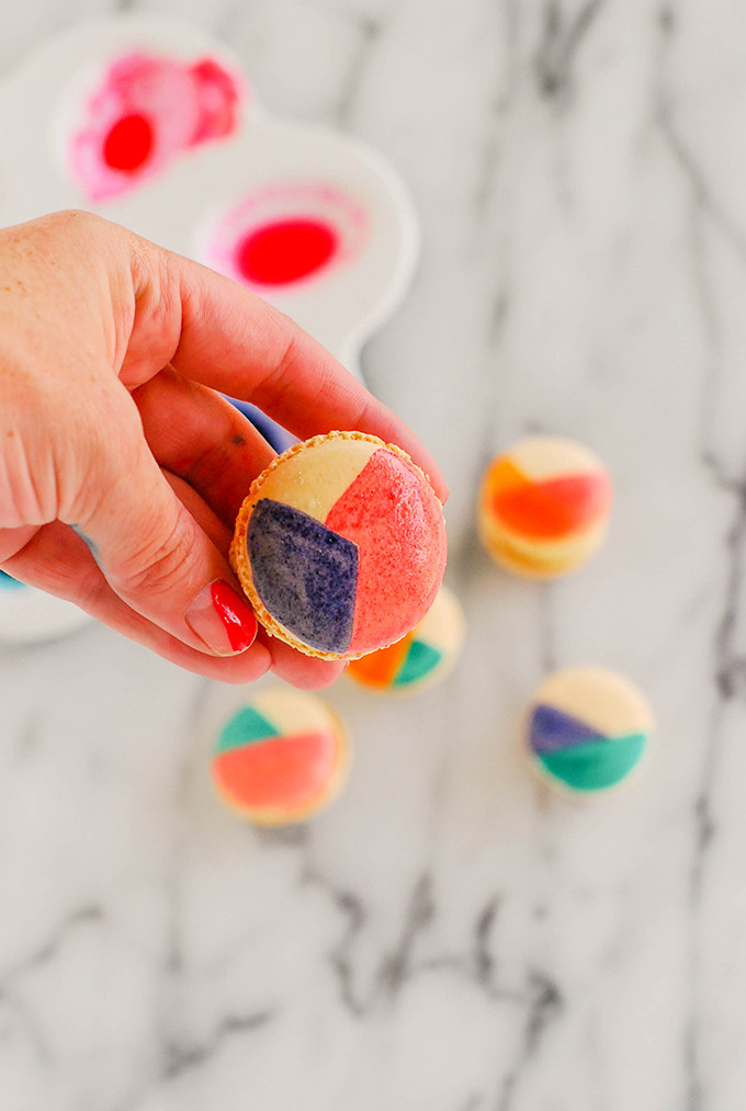 DIY Colorblocked Macarons For Mother's Day 