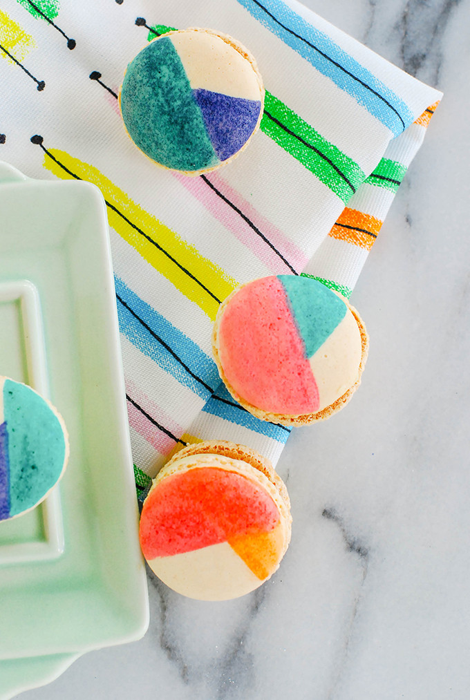 DIY Colorblocked Macarons For Mother's Day 