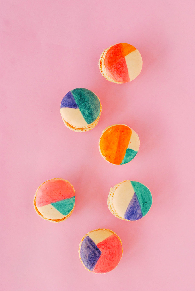 DIY Colorblocked Macarons For Mother's Day 