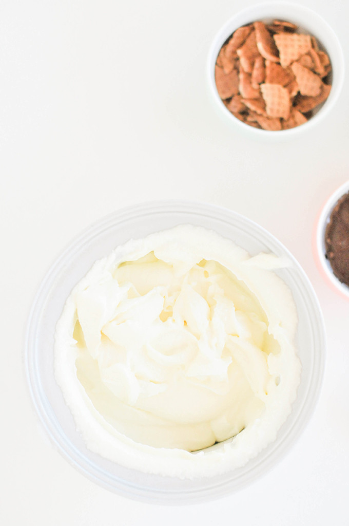 homemade brownie batter and cotton candy ice cream