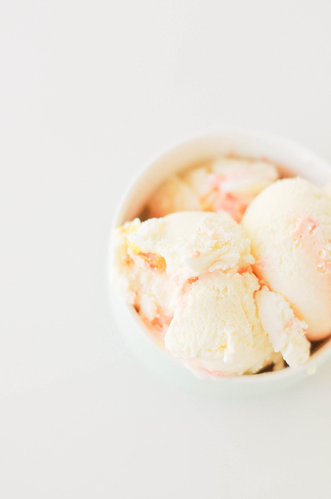 homemade brownie batter and cotton candy ice cream