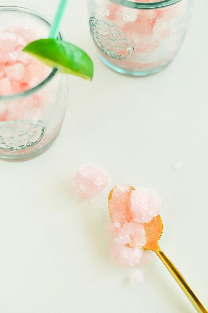 Homemade Raspberry Lemonade Granita 