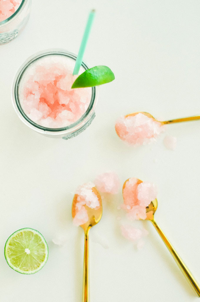 Homemade Raspberry Lemonade Granita 