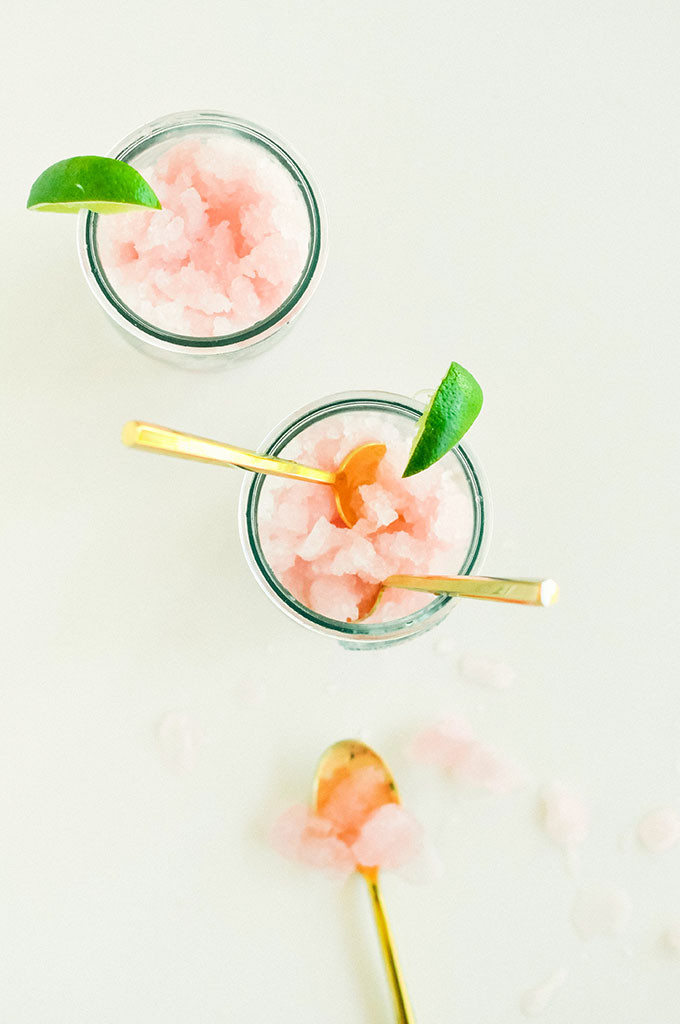 Homemade Raspberry Lemonade Granita 