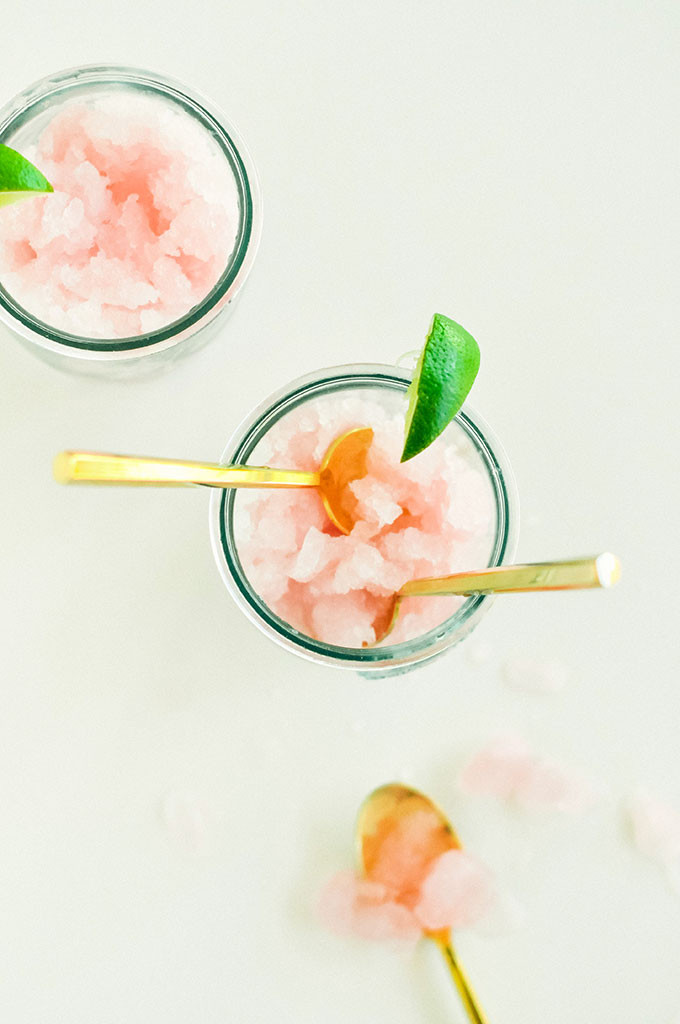 Homemade Raspberry Lemonade Granita 