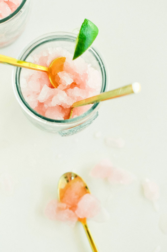 Homemade Raspberry Lemonade Granita 