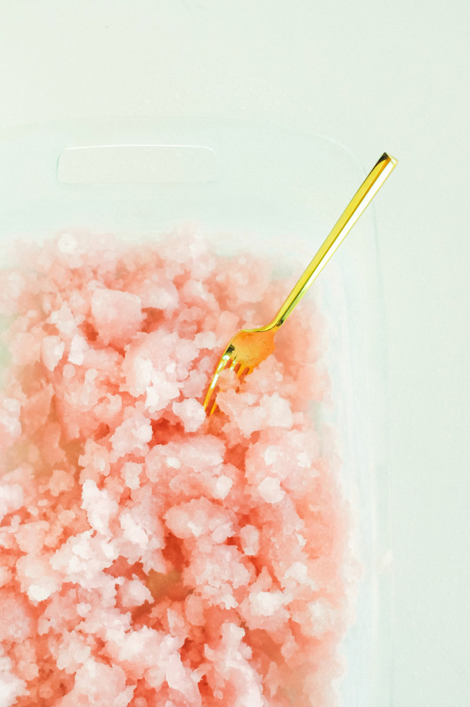 Homemade Raspberry Lemonade Granita 