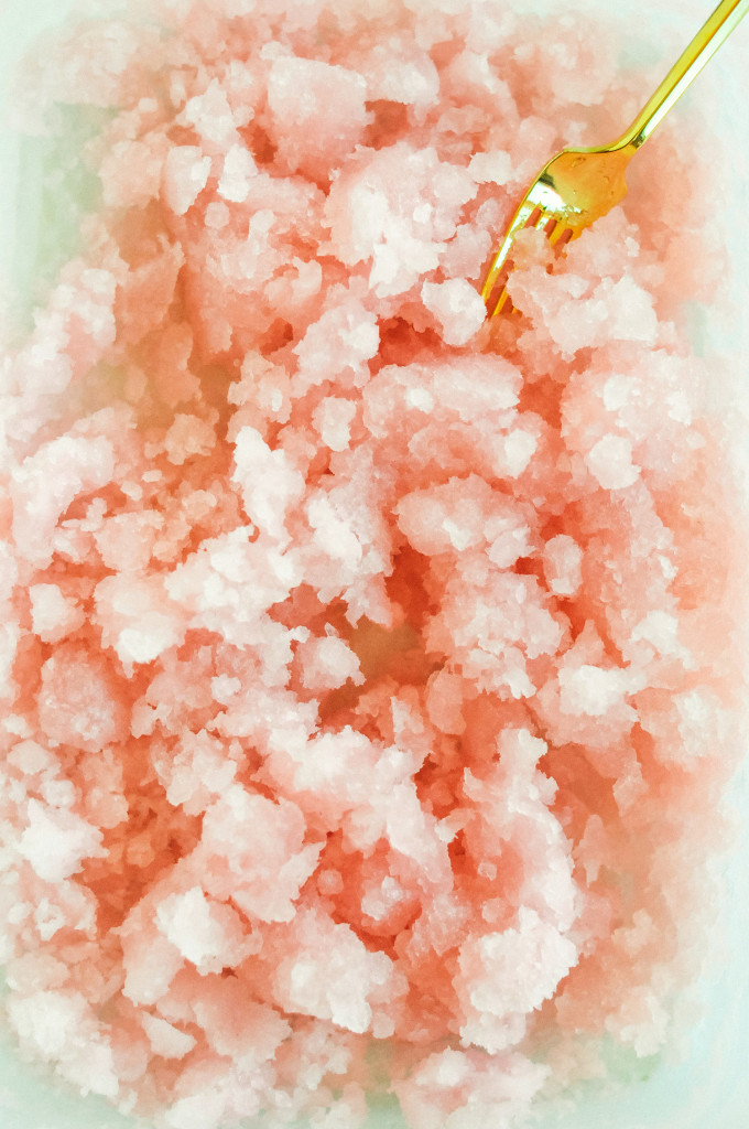 Homemade Raspberry Lemonade Granita 