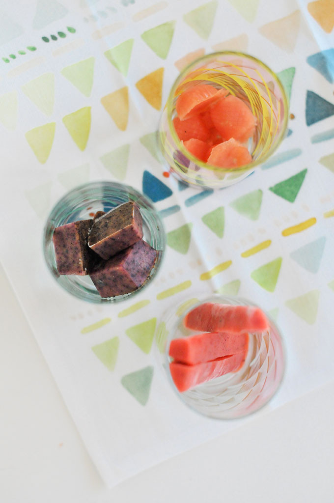 Fruit Infused Ice Cubes 