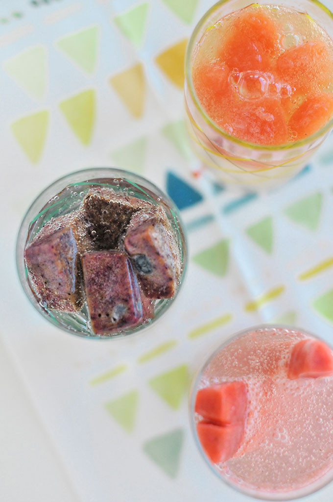 Fruit Infused Ice Cubes 