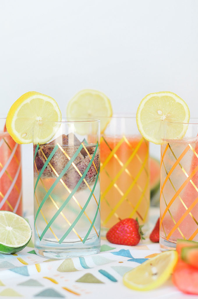 Fruit Infused Ice Cubes 