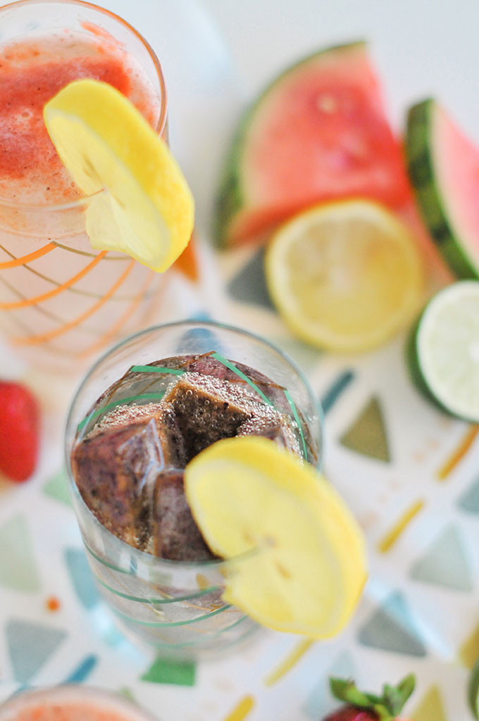 Fruit Infused Ice Cubes 