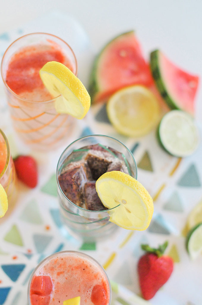 Fruit Infused Ice Cubes 