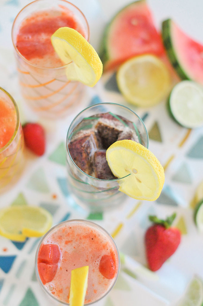 Fruit Infused Ice Cubes 