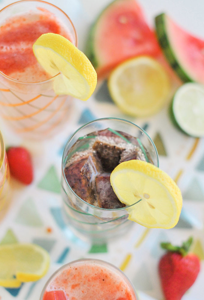 Fruit Infused Ice Cubes 