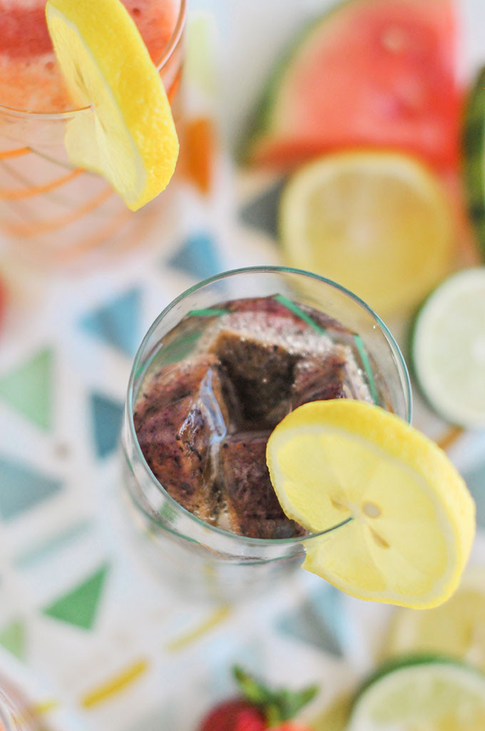 Fruit Infused Ice Cubes 