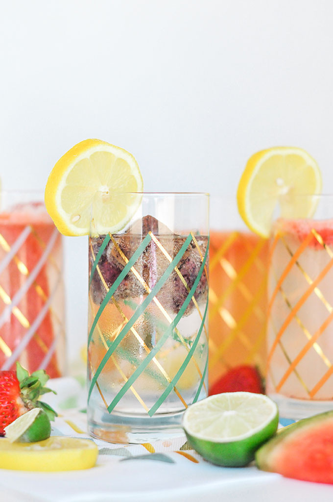 Fruit Infused Ice Cubes 