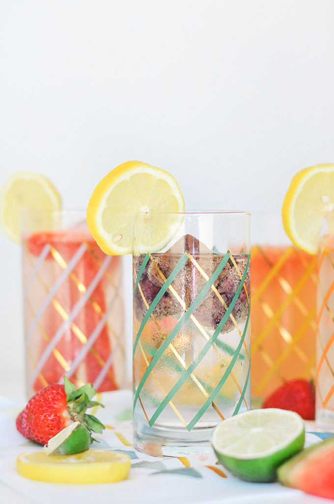 Fruit Infused Ice Cubes 