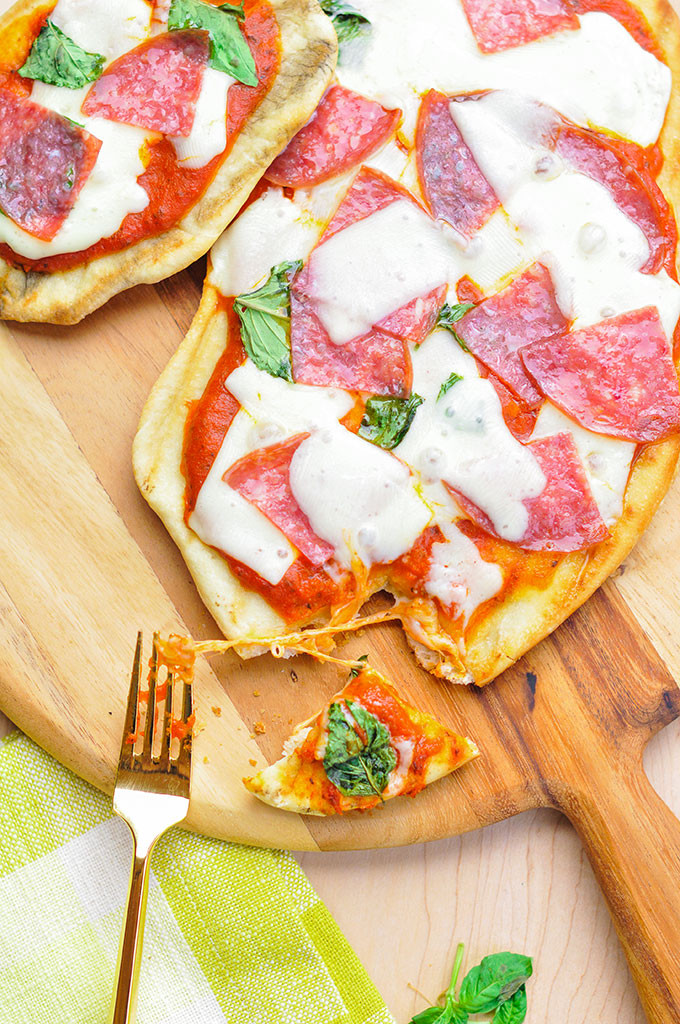 Grilled Margherita Pizza 