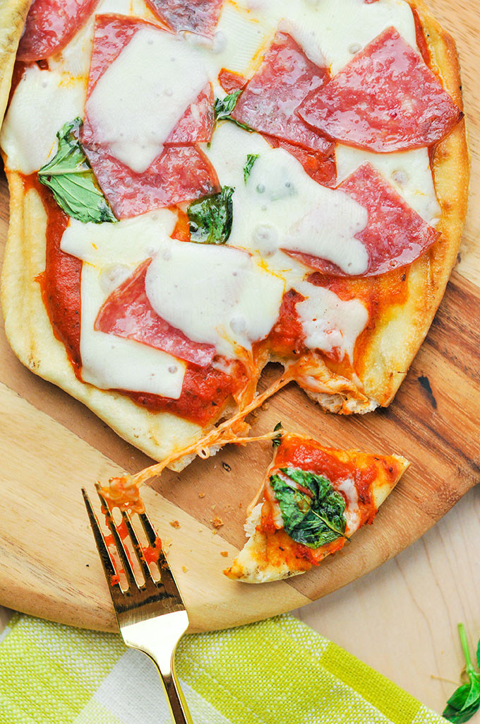 Grilled Margherita Pizza 
